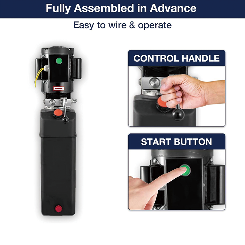 Hydraulic Power Unit,4 Gallon Hydraulic Pump,220V 3450 RPM 2HP Single Phase Electric Hydraulic Car Lift Pump for Car Lifting Platforms