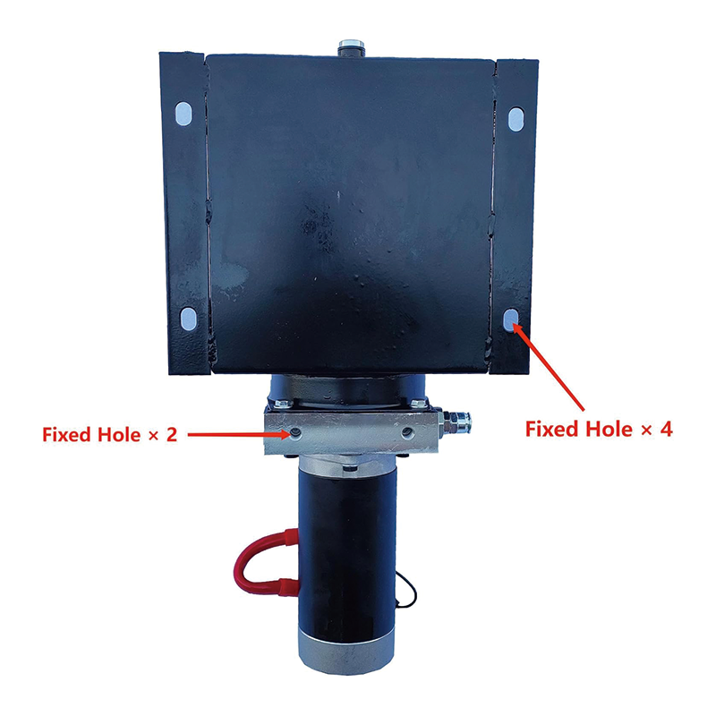 Hydraulic Power Unit,8 Quart Hydraulic Dump Trailer Pump,2200PSI 12V DC Hydraulic Station Pump Single Acting,for Dump Trailer Car Lifting