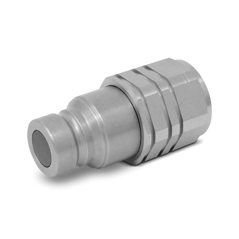 1/2" Flat Face Hydraulic Couplers,Quick Connect Couplers with Red Dust Caps,Hydraulic Fittings,Pioneer Hydraulic Couplers for Bobcat Case