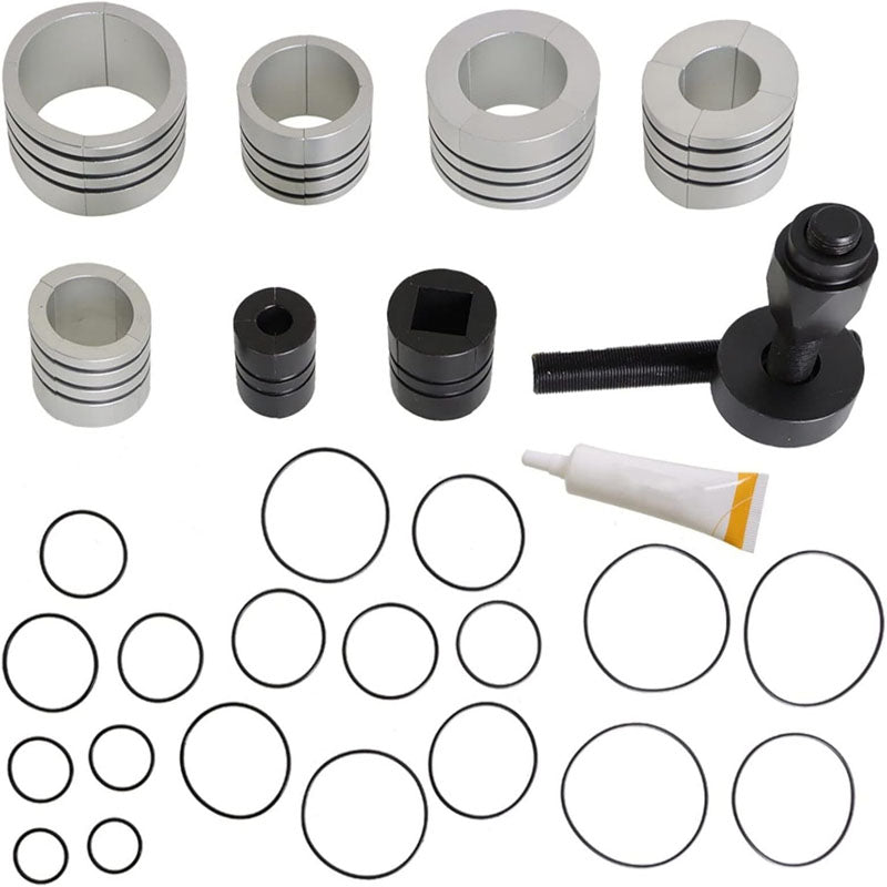 Hydraulic Tube Expande kit 1-5/8" to 4-1/4" Size 10 T Pedal Pump Included with 4 Foot High Pressure Hose Various Collets