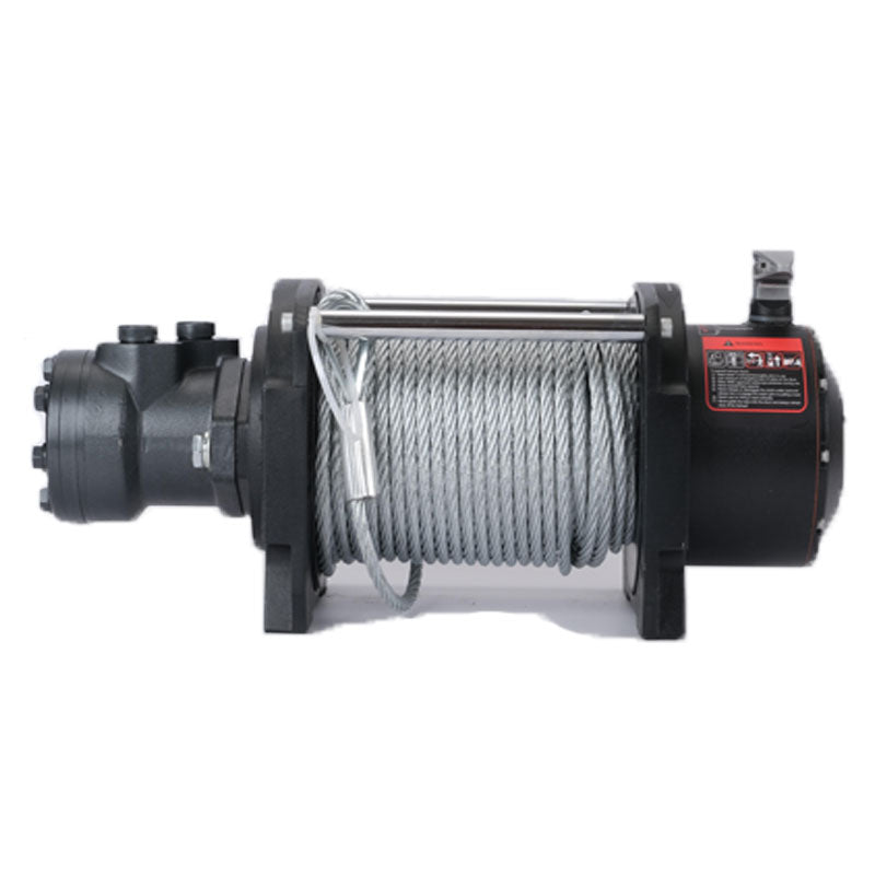 Hydraulic Winch 15,000lbs with 24m Strong Steel Cable Hydraulic Drive Winch Adapter Kit