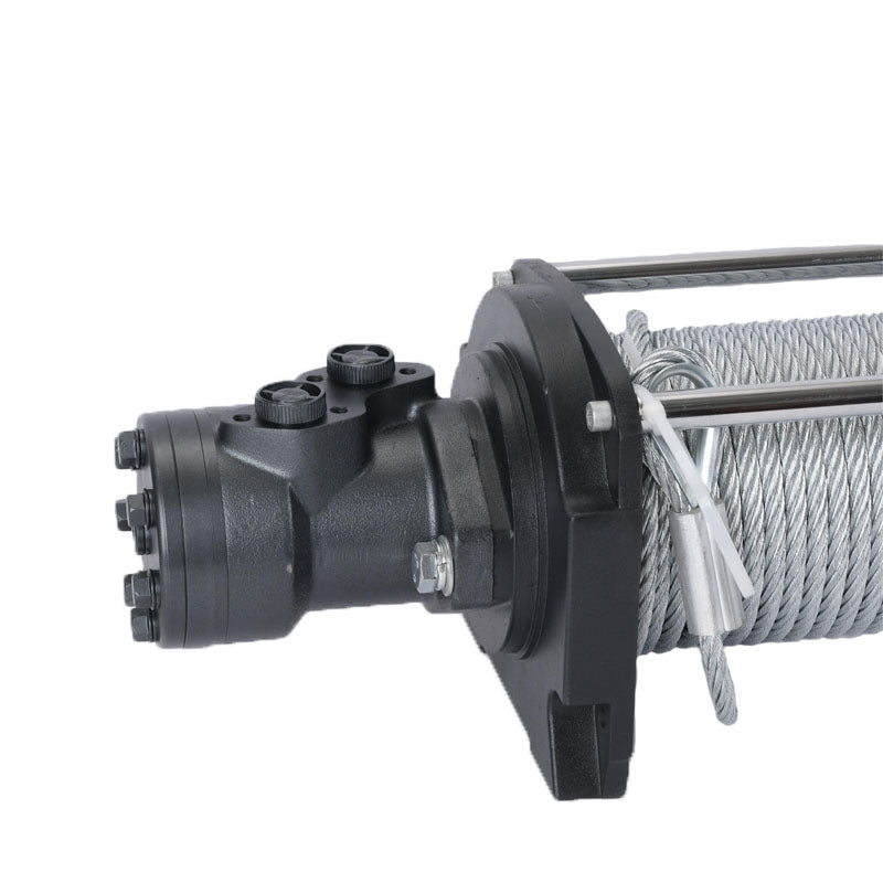 Hydraulic Winch 15,000lbs with 24m Strong Steel Cable Hydraulic Drive Winch Adapter Kit