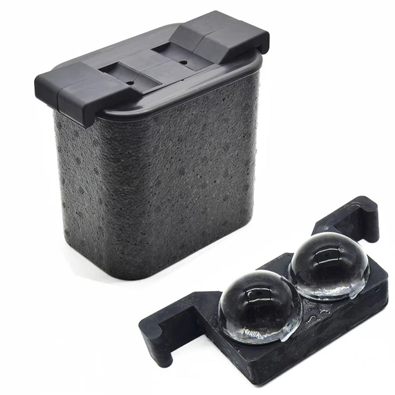 2 Large Premium Clear Ice Sphere Maker Jumbo Crystal Clear Ice Ball Mold Silicone Ice Cube Tray