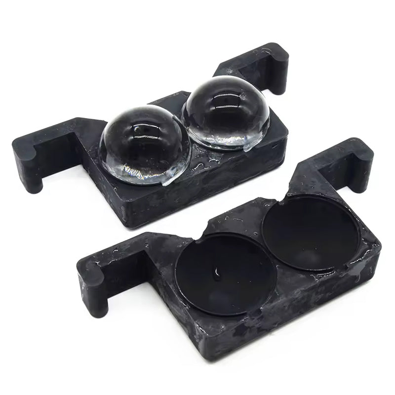 2 Large Premium Clear Ice Sphere Maker Jumbo Crystal Clear Ice Ball Mold Silicone Ice Cube Tray