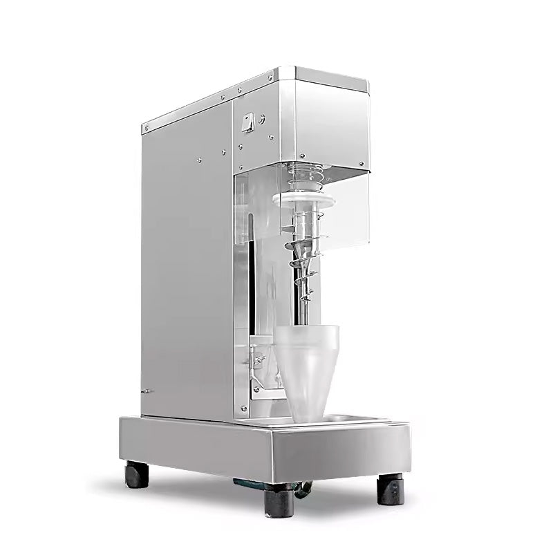750W Yogurt Blending Machine Ice Cream Mixing Machine Professional Commercial Stainless Steel Rotating Ice Cream Fruit Yogurt Ice Cream Mixer Kitchen