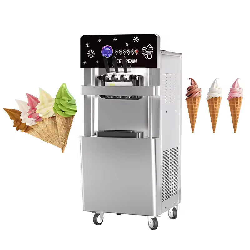 Commercial Italian Ice Cream Machine Fully Automatic Touch Screen Soft Ice Cream Machine Real Fruit Ice Cream Machine