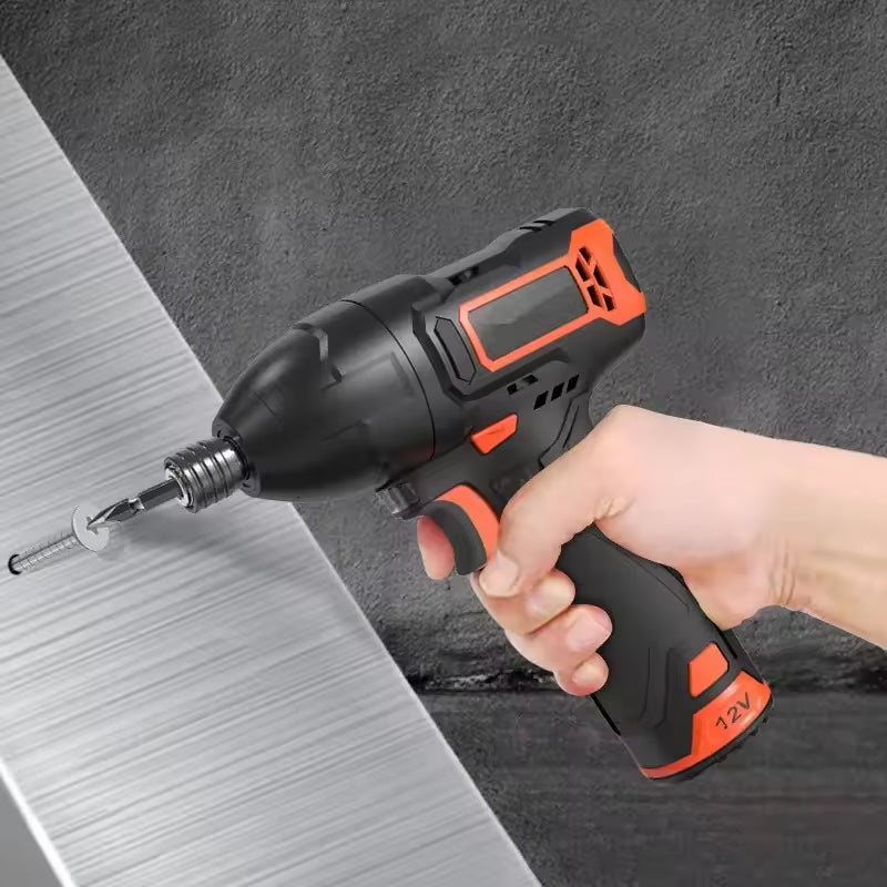 Power Tools Drill 12V Cordless Impact Drills Lithium Battery Capacity Impact Drill Set