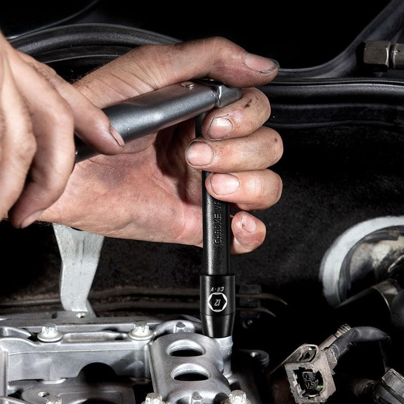 33 Piece 1/2" Drive Impact Socket Set Metric Socket Set 8mm to 22mm 6 Point Cr-V Alloy Steel 5" 10" Extension Bars