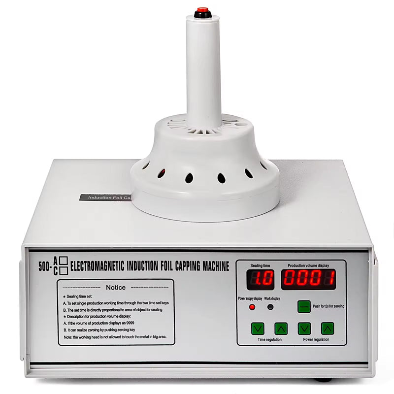 Portable Induction Sealing Machine 20-100 Mm Induction Sealing Machine Electromagnet 5-20 Pcs/Min Auto-Count On For Sealing Glass