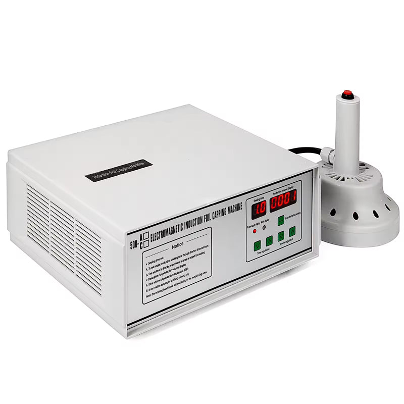 Portable Induction Sealing Machine 20-100 Mm Induction Sealing Machine Electromagnet 5-20 Pcs/Min Auto-Count On For Sealing Glass
