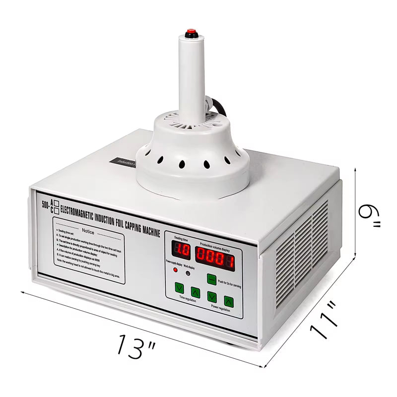 Portable Induction Sealing Machine 20-100 Mm Induction Sealing Machine Electromagnet 5-20 Pcs/Min Auto-Count On For Sealing Glass