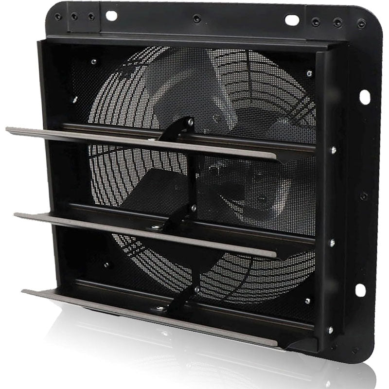 10 inch Industrial Ventilation Extractor Shutter Exhaust Fan for Home Attic Garage Greenhouse Shed Basement with Mesh Screen