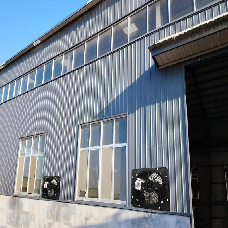 10 inch Industrial Ventilation Extractor Shutter Exhaust Fan for Home Attic Garage Greenhouse Shed Basement with Mesh Screen