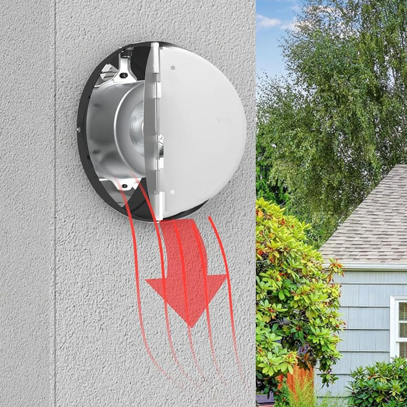 8 inch Industrial Ventilation Extractor 576CFM Stainless Steel Extractor for Home Office Commercial Use, Black