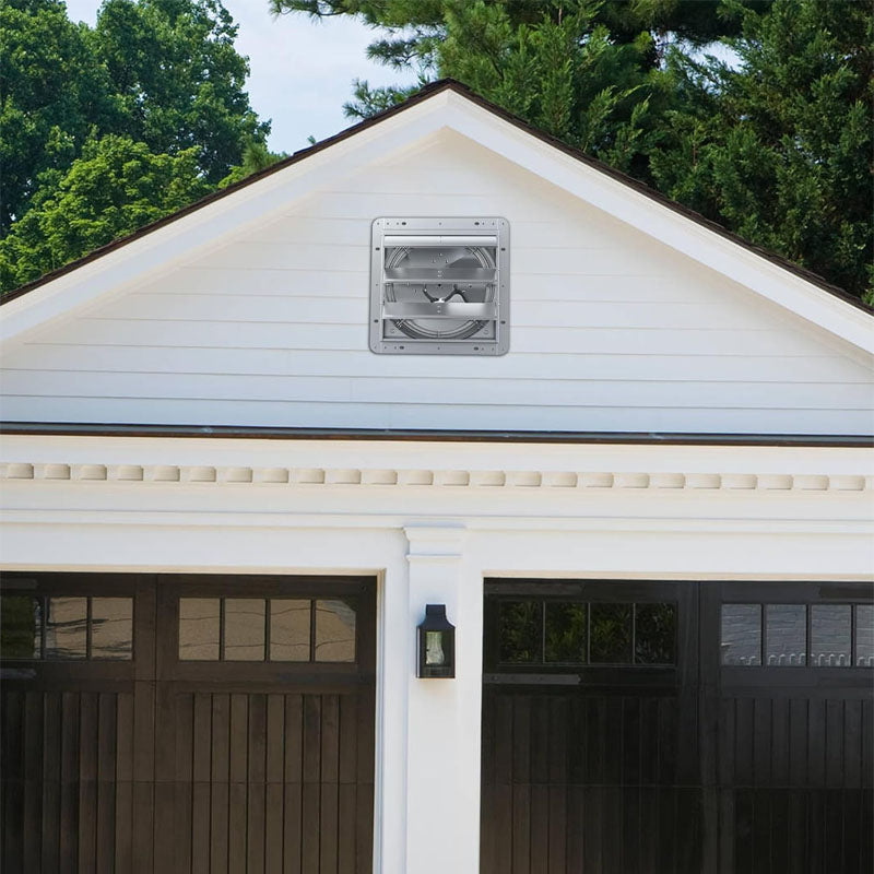 16 inch Industrial Ventilation Extractor Shutter Exhaust Fan For Greenhouse Shed Shop Garage