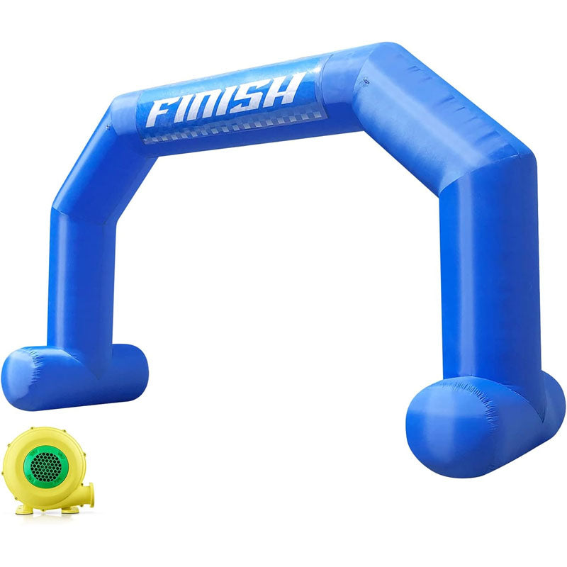 20ft Inflatable Arch with T-Shaped Feet & Blower Finish/Start Line Banners for Race Competition Outdoor Advertising Commerce