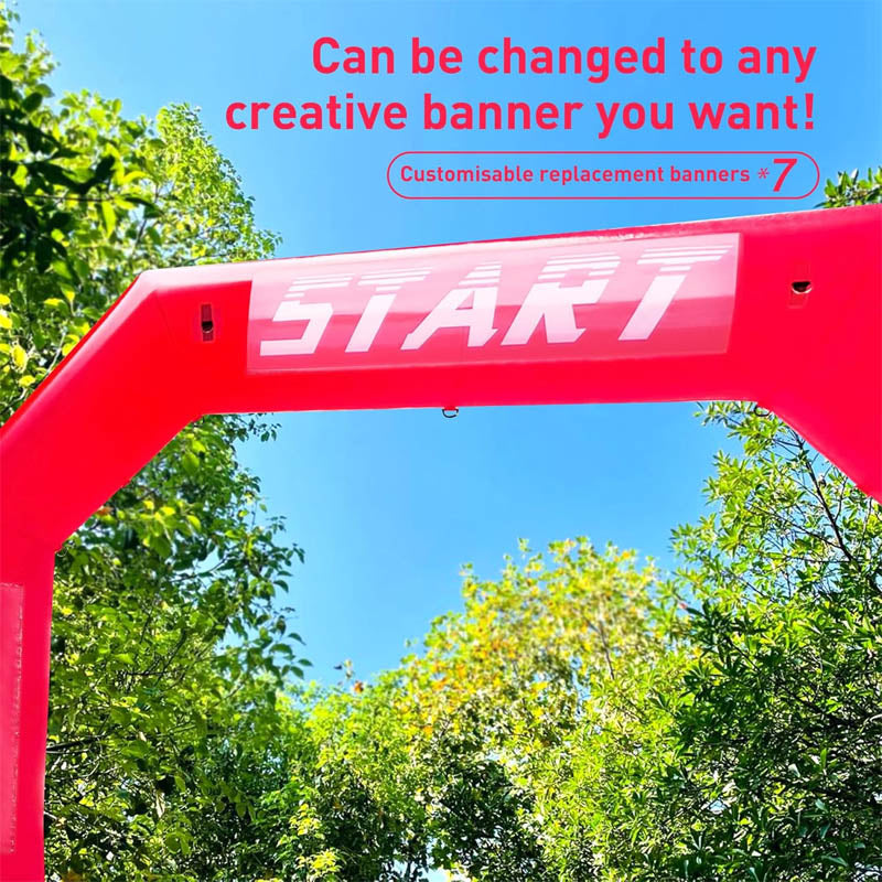 13ft Inflatable Arch with Blower 2 banners for 5K Race, Fundraisers, Advertising Party, Commercial Events