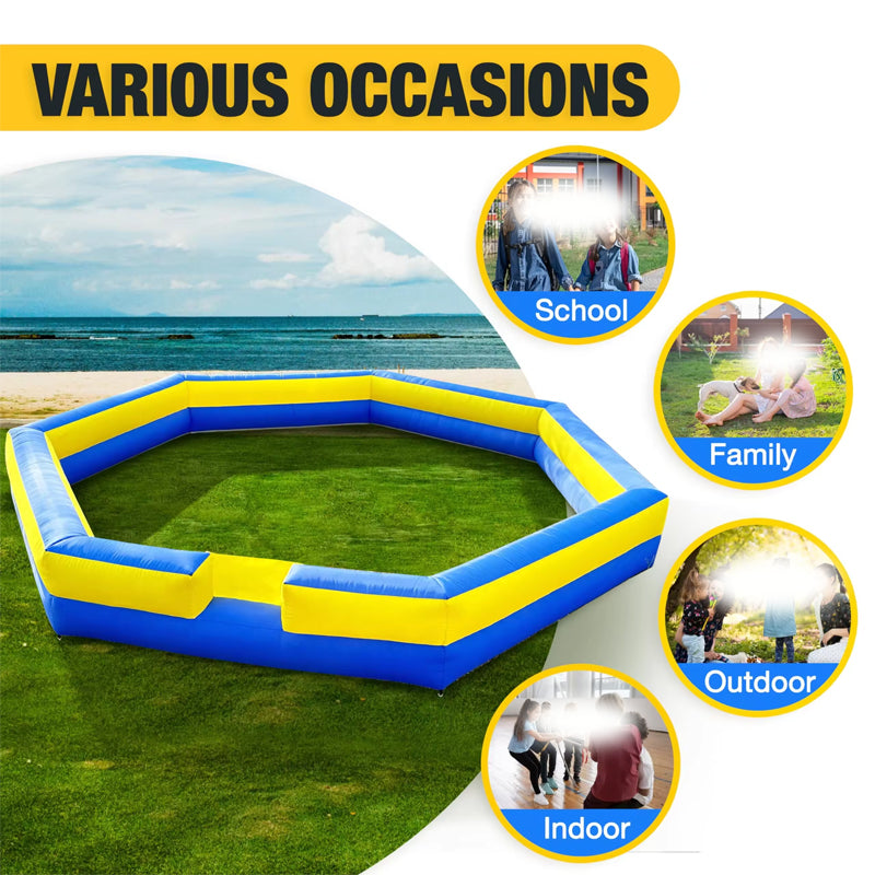 Hot Selling 15 Ft Or 20 Ft Inflatable Gaga Ball Pit For Kids Sport Game Inflatable Gaga Court Portable Ball Pit For Adults