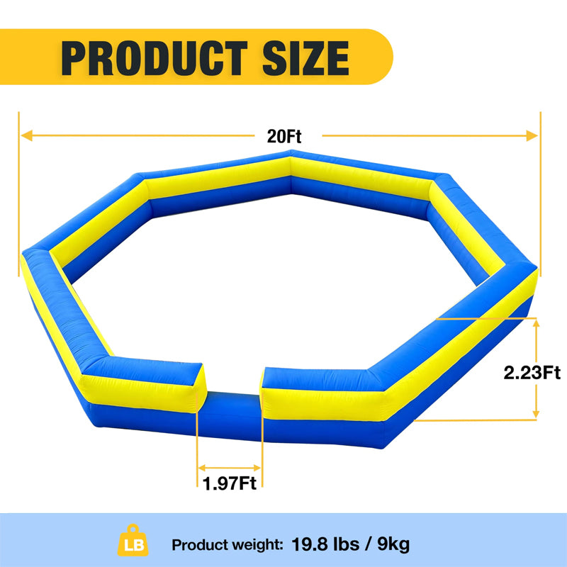 Hot Selling 15 Ft Or 20 Ft Inflatable Gaga Ball Pit For Kids Sport Game Inflatable Gaga Court Portable Ball Pit For Adults