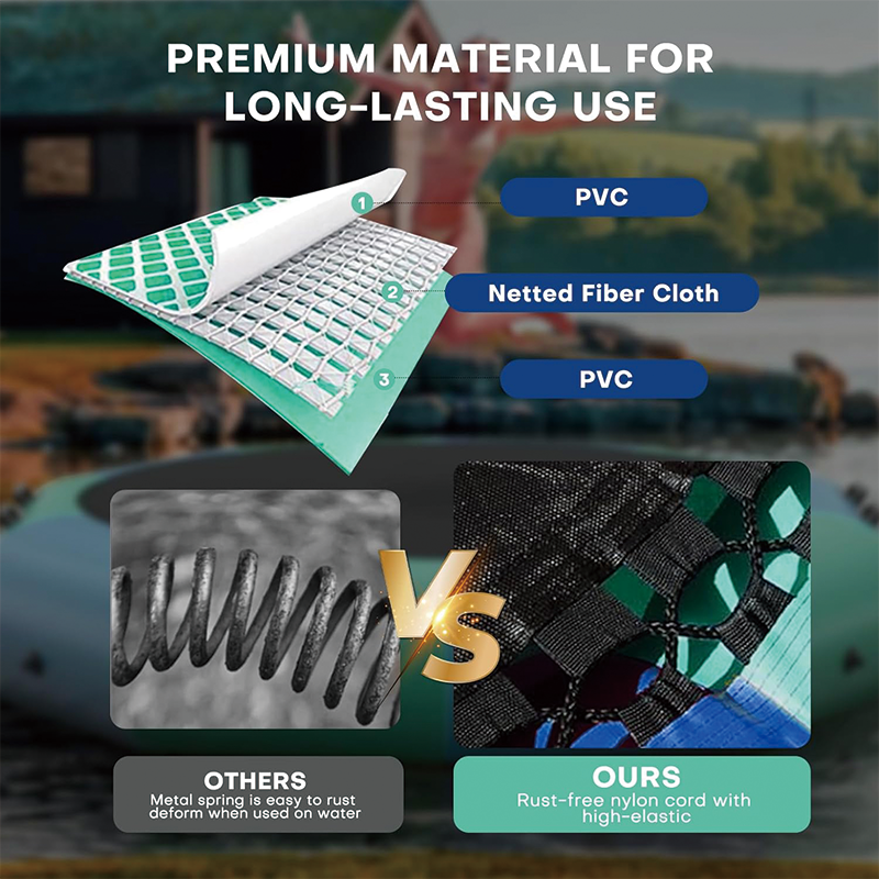 10FT Inflatable Water Bouncer, Pool Trampoline for Adults for Water Sports with Electric Pump for Beach