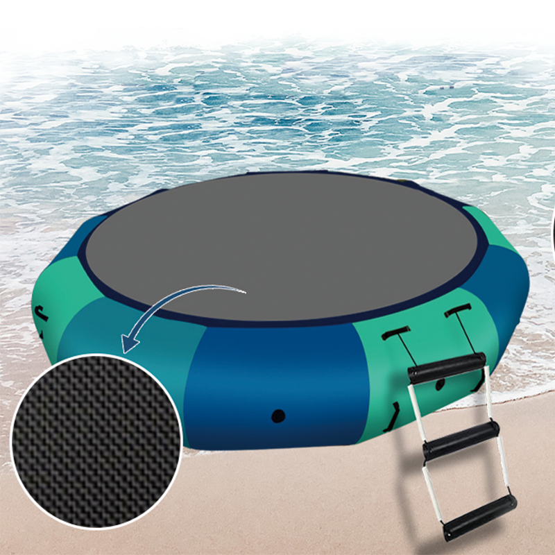 10FT Inflatable Water Bouncer, Pool Trampoline for Adults for Water Sports with Electric Pump for Beach