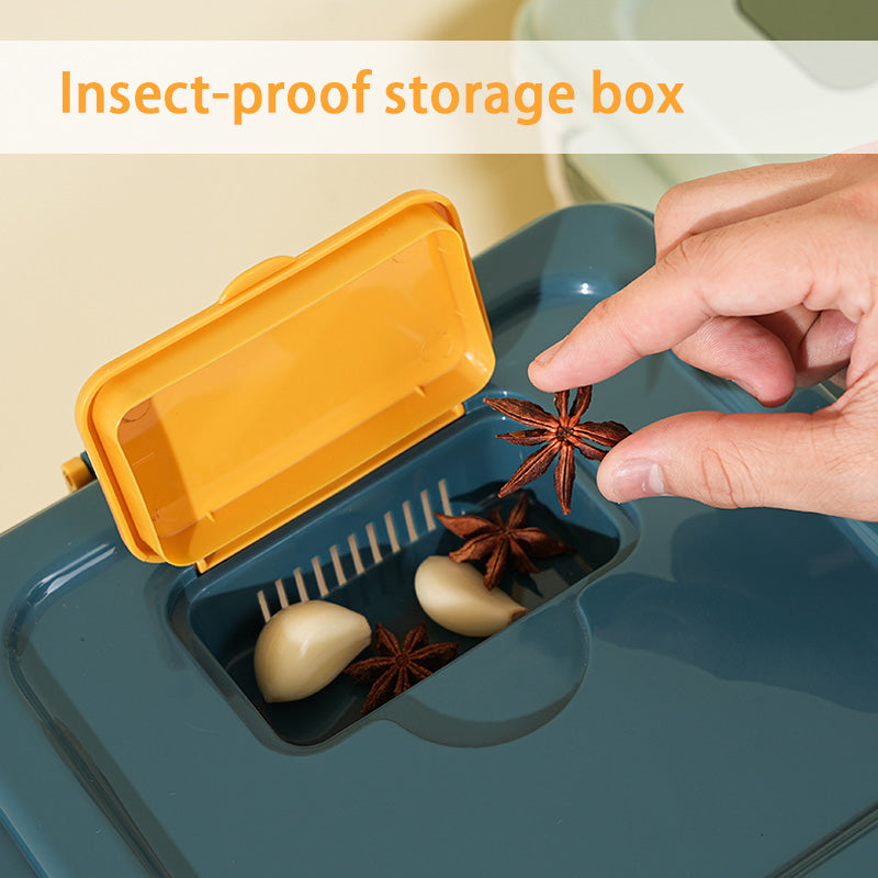 Household Kitchen Rice Bucket, Moisture-Proof And Insect-Proof Thickened Sealed Grain Storage Box Rice Bucket Box