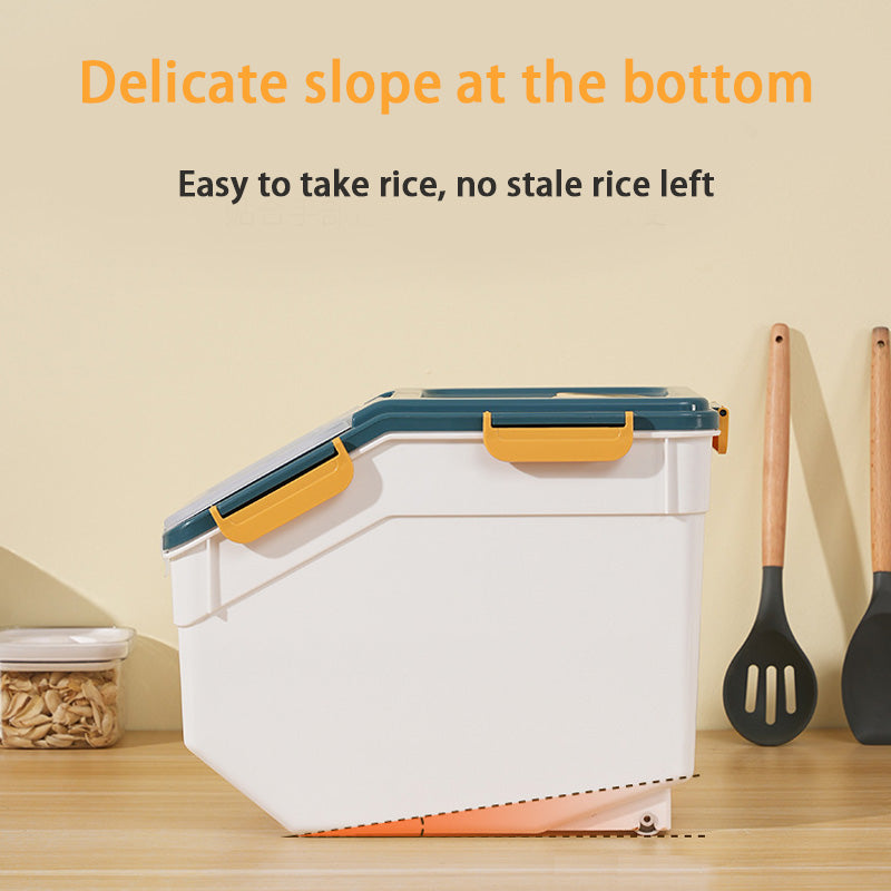 Household Kitchen Rice Bucket, Moisture-Proof And Insect-Proof Thickened Sealed Grain Storage Box Rice Bucket Box