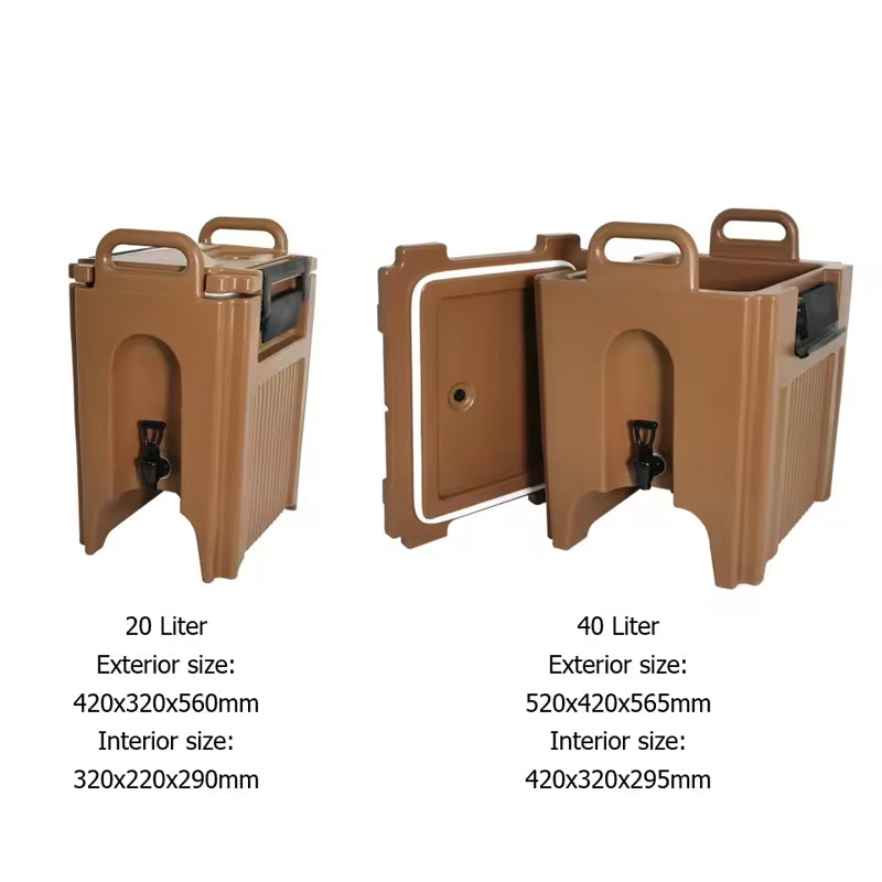 Restaurant Buffet Supplies 10 Gallon Lldpe Heat Preservation Thermal Tea Dispenser Insulated Beverage Coffee Urn For Catering