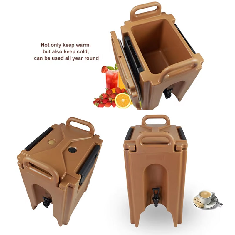 Restaurant Buffet Supplies 10 Gallon Lldpe Heat Preservation Thermal Tea Dispenser Insulated Beverage Coffee Urn For Catering
