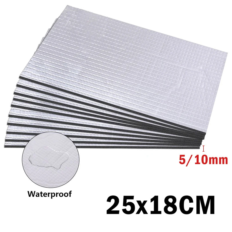 30 Sheets Car Sound Deadener Heat Insulation Mat For Auto Van Sound Proofing Deadening Insulation Mat Car Hood Noise Insulator