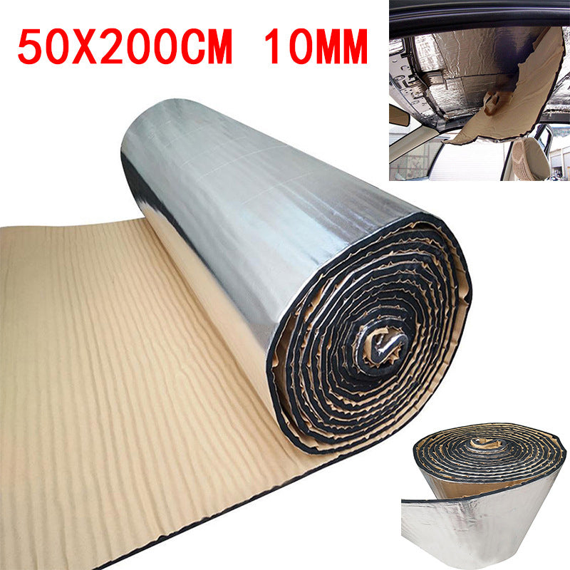 200*50cm 5/10mm Car Sound Mat Proofing Deadener Heat Noise Insulation Deadening Mat Hood Closed Cell Foam Accessories