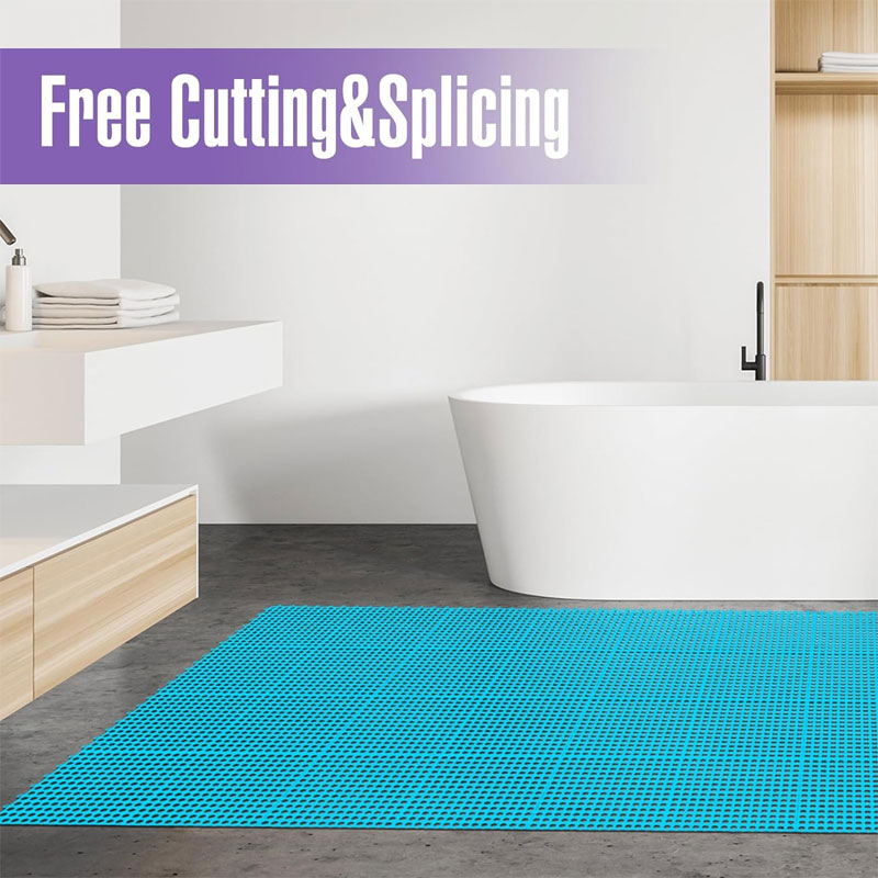 50 Pieces Modular Interlocking Floor Mats, Interlocking Floor Tiles For Outdoor Shower, Greenhouse, Bathroom Pool, Blue