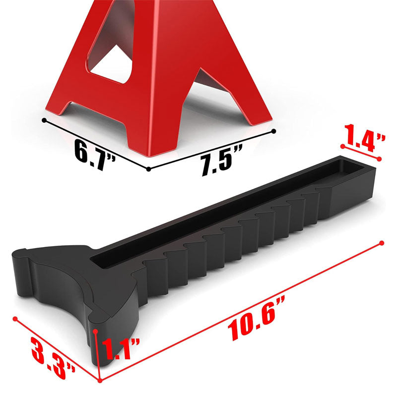 Heavy Duty Steel Jack Stands: 3 Ton (6,000 lb) Capacity Car Lift Stands, 1 Pair