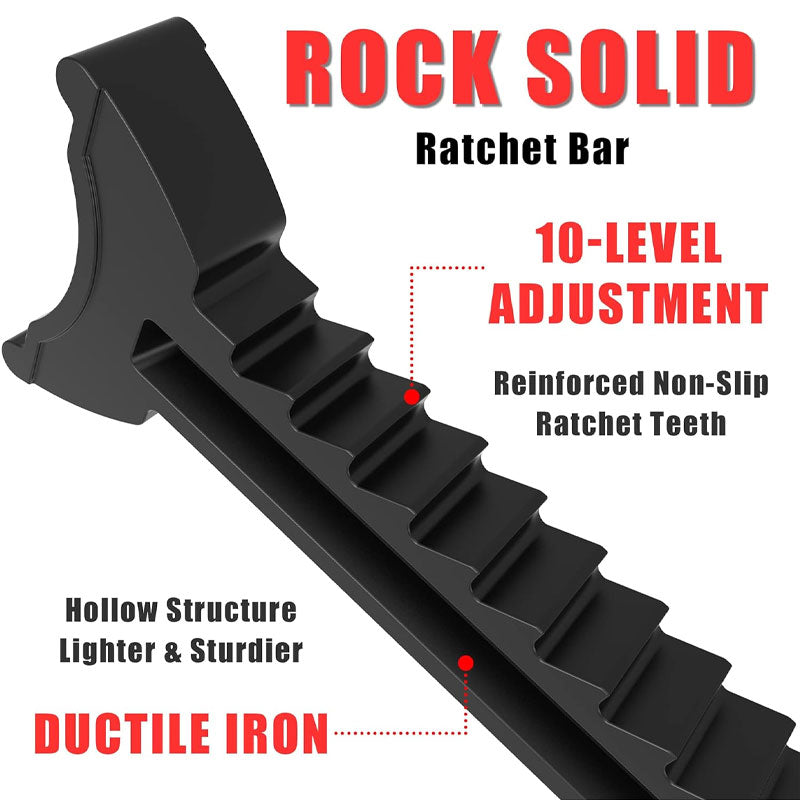 Heavy Duty Steel Jack Stands: 3 Ton (6,000 lb) Capacity Car Lift Stands, 1 Pair