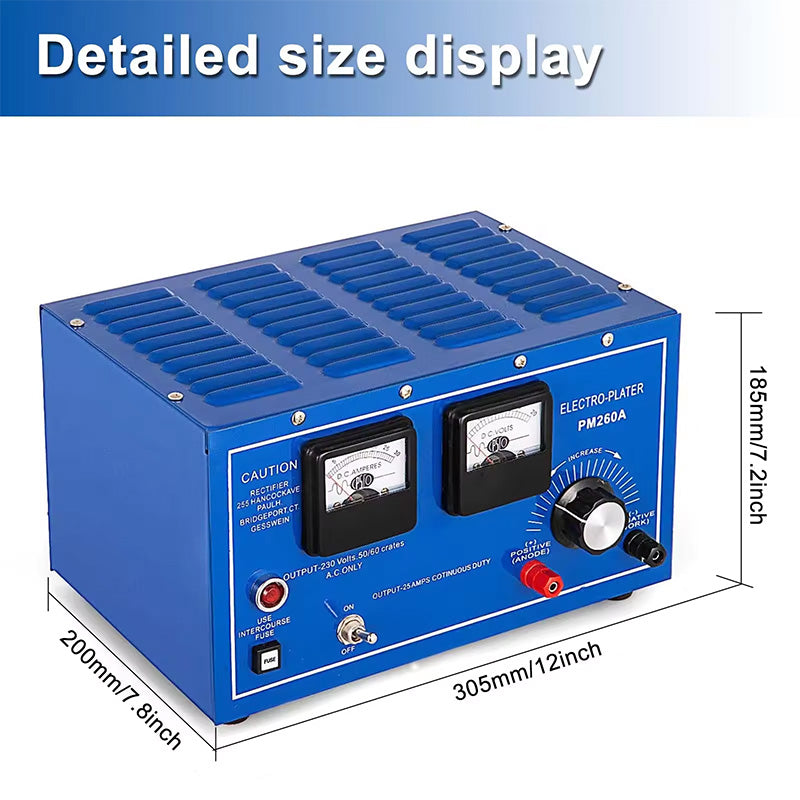Jewelry Plating Rectifier 30A Electroplating Rectifier Thyristor Platinum Silver Rhodium Jewelry Tools Equipment