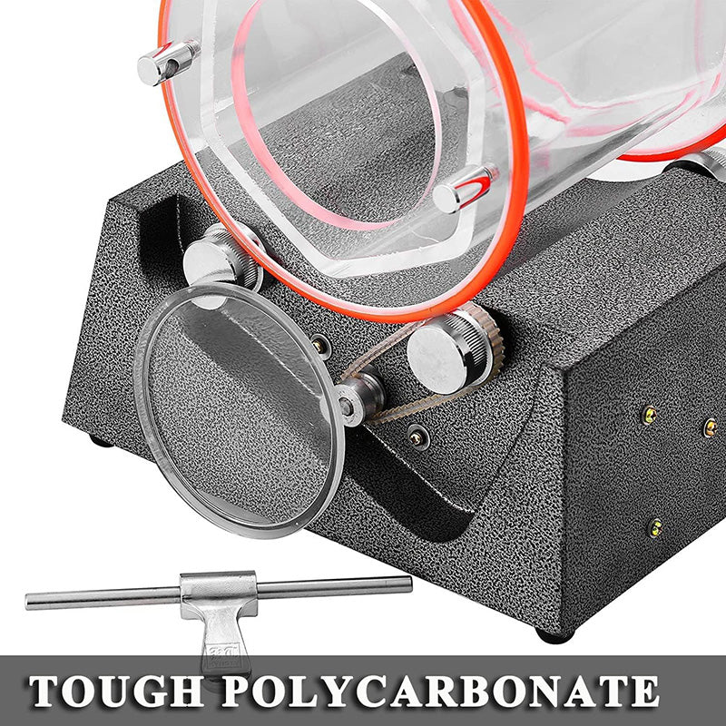 Jewelry Polisher Tumbler Rotary Tumbler Surface Polisher 5Kg 11 Lbs Capacity 60W Jewelry Polishing Finishing Machine Mini Polisher Tumbler