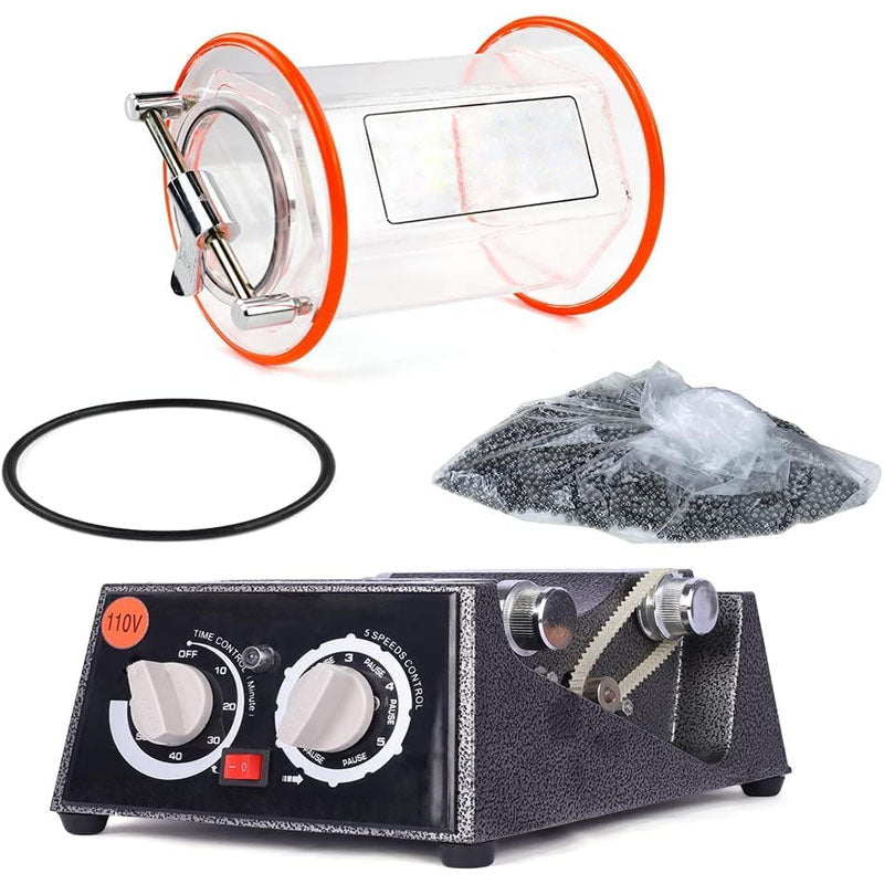 Jewelry Polisher 6.6 Lbs Capacity Surface Polisher 45W Mini jewelry tumbler machine for Surface Polishing