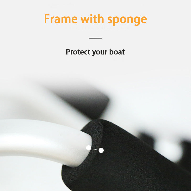 Paddle Board Kayak Rafting Boat Trailer, Portable Folding Hand-Pull Beach Cart