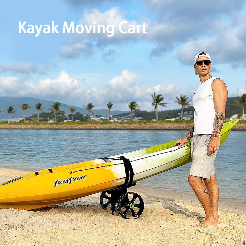 Kayak Trailer, Plastic Trailer, Adjustable Platform Boat Trolley, Mobile Beach Cart, Rowing Trolley