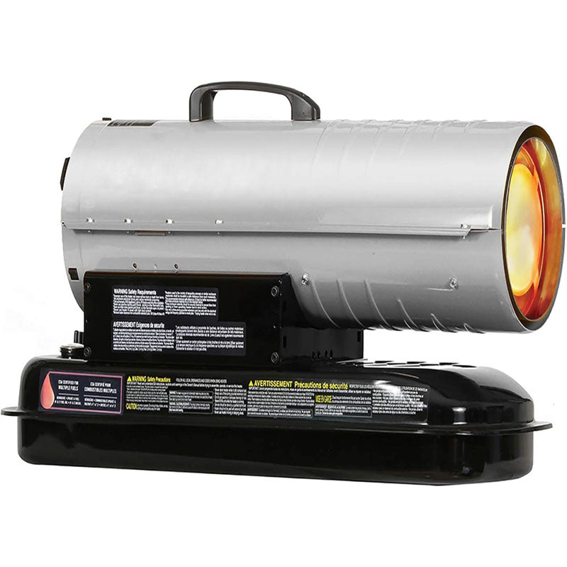 80,000 BTU Kerosene Forced Air Heater 5 Gallon Tank Energy-Efficient heavy-duty Heater Kerosene/Diesel Forced Air Heater with Thermostat