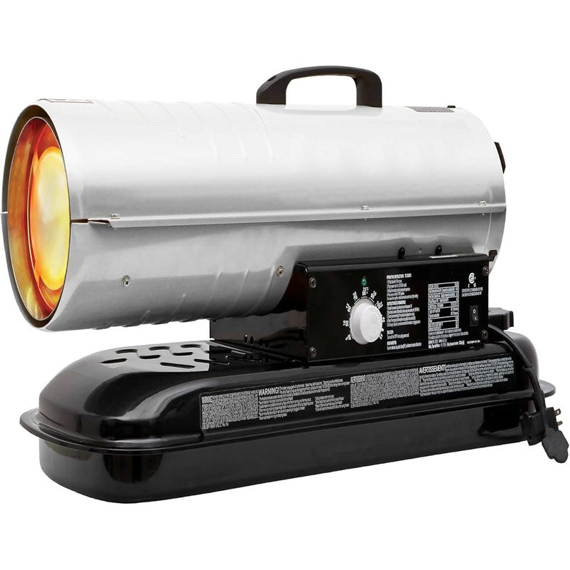 80,000 BTU Kerosene Forced Air Heater 5 Gallon Tank Energy-Efficient heavy-duty Heater Kerosene/Diesel Forced Air Heater with Thermostat