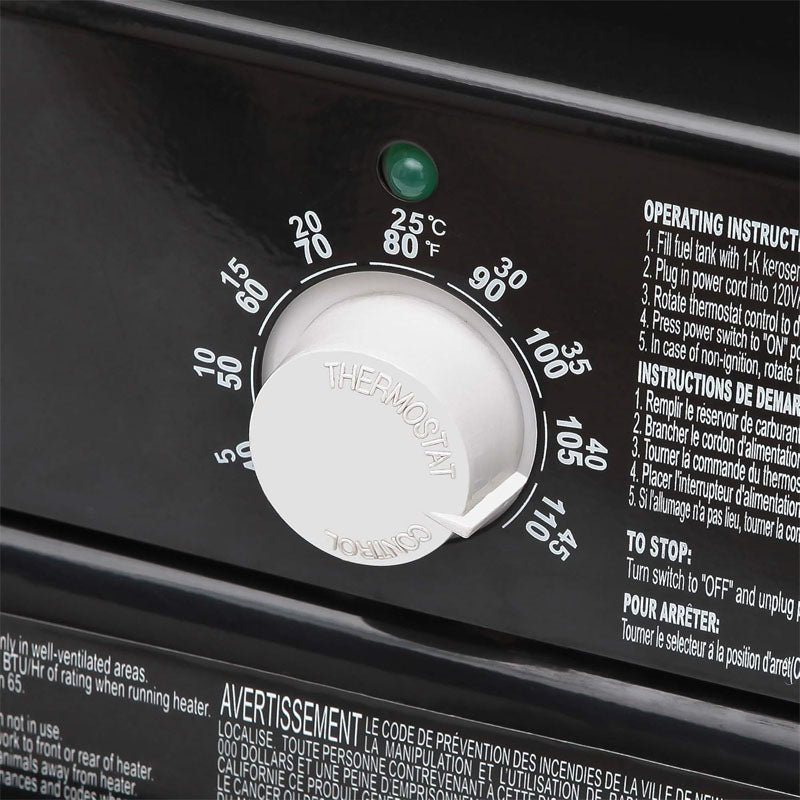 80,000 BTU Kerosene Forced Air Heater 5 Gallon Tank Energy-Efficient heavy-duty Heater Kerosene/Diesel Forced Air Heater with Thermostat