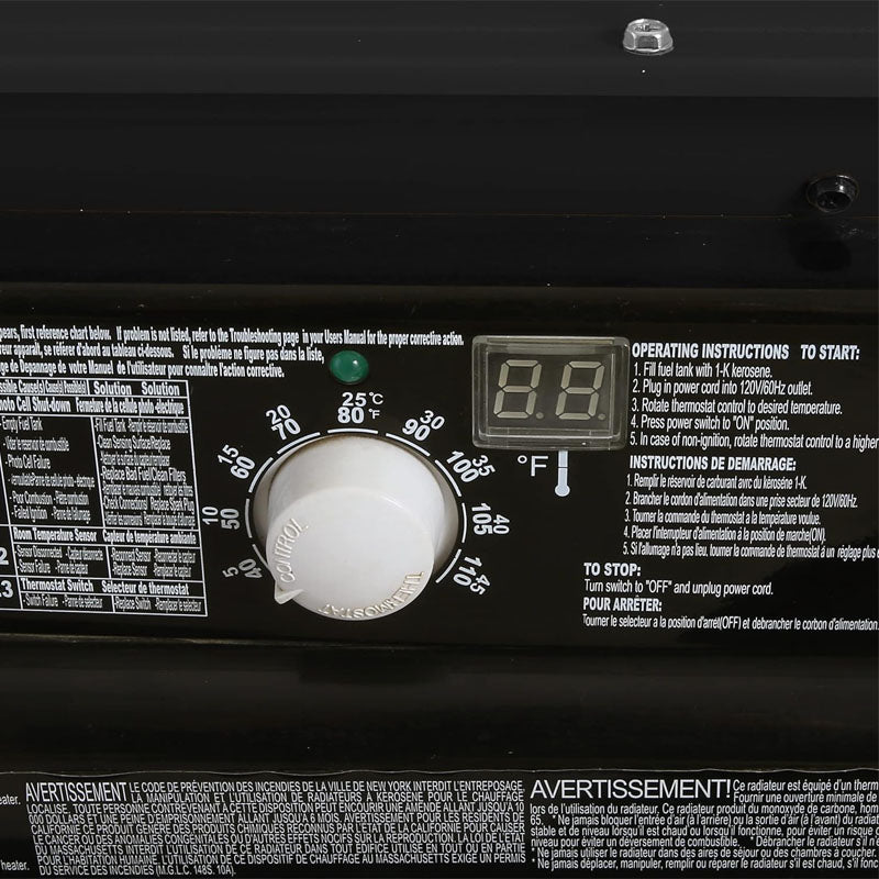 140,000 BTU Kerosene Heater Energy-Efficient heavy-duty Heater for Indoor Outdoor Use Workshop Industry