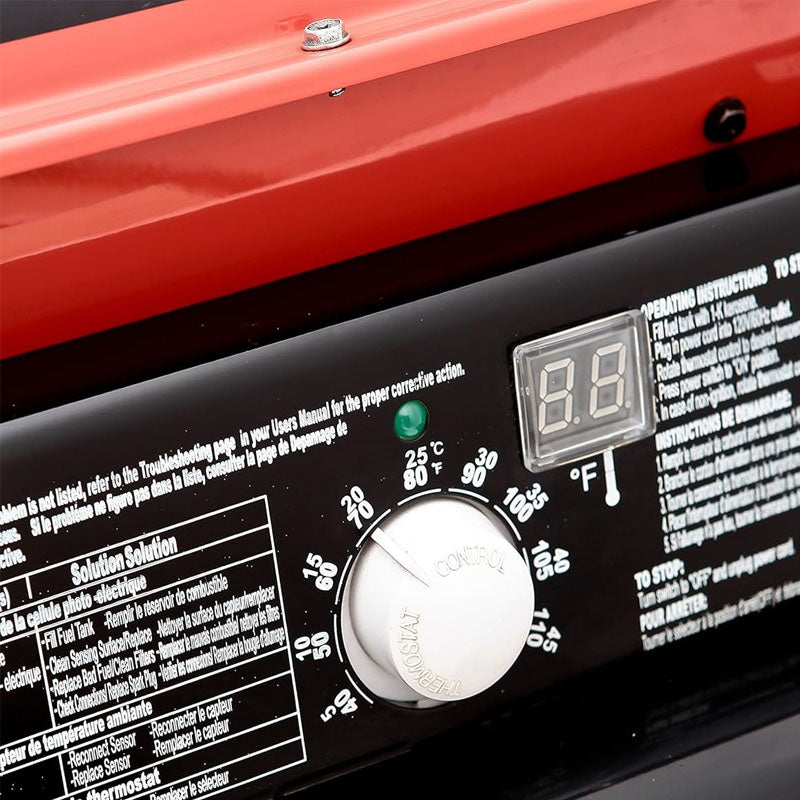 175000 Btu Kerosene Forced Air Heater With Thermostat for Indoor Outdoor Use Workshop Industry