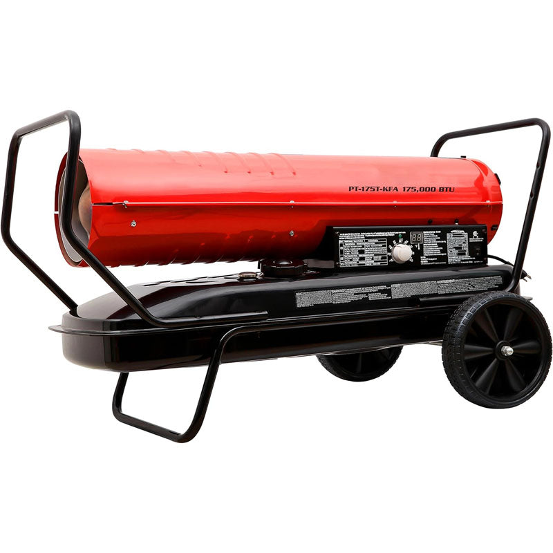 175000 Btu Kerosene Forced Air Heater With Thermostat for Indoor Outdoor Use Workshop Industry