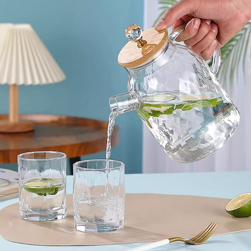 Nordic Style Cooled Kettle Set For Home Living Room High Temperature Resistant Cold Kettle Teapot Light Luxury 1.6L Kettle Teapot