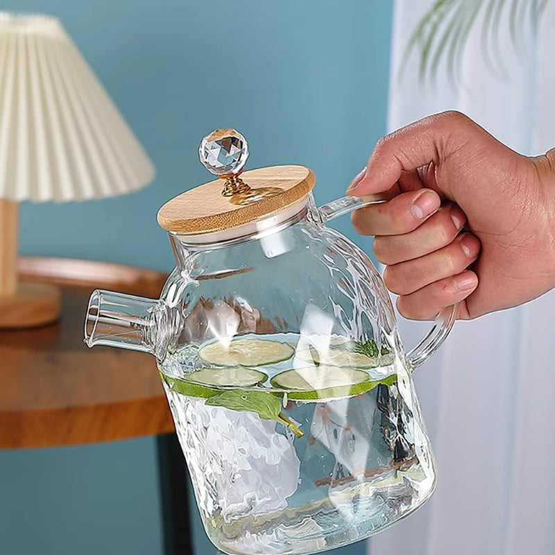 Nordic Style Cooled Kettle Set For Home Living Room High Temperature Resistant Cold Kettle Teapot Light Luxury 1.6L Kettle Teapot