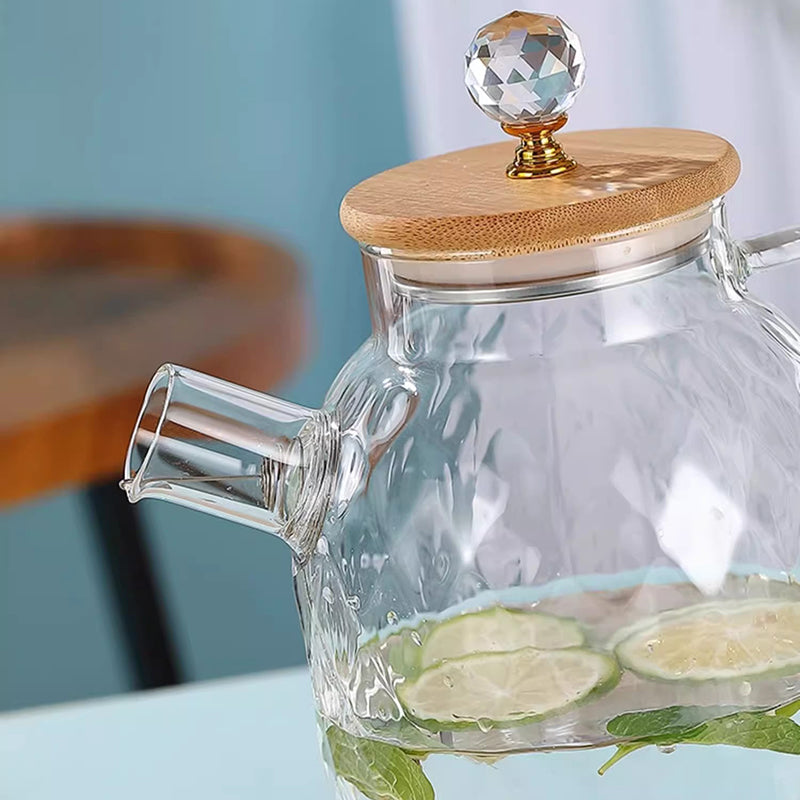 Nordic Style Cooled Kettle Set For Home Living Room High Temperature Resistant Cold Kettle Teapot Light Luxury 1.6L Kettle Teapot