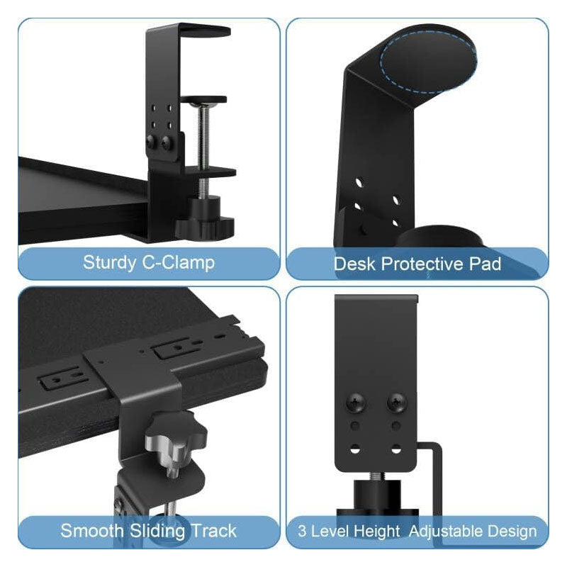 Keyboard Drawers & Platforms Keyboard Tray Under Desk Pull out Keyboard/Mouse Tray Under Desk for Typing in Home, Office Work