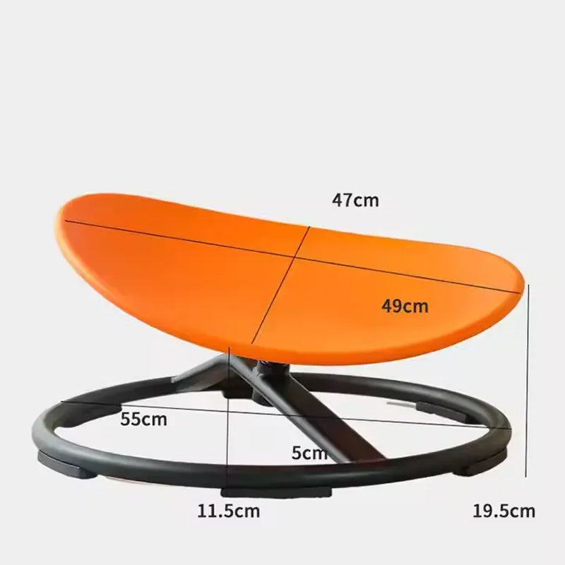 Indoor&Outdoor Obstacle Course Fitness Equipment Kids Metal Base Non-Slip Spin Sensory Chair Metal Base Non-Slip Kids Swivel Chair
